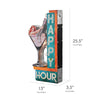 Happy Hour Vintage LED Off the Wall Marquee Sign (25" x 13")